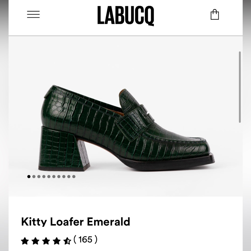 Labucq Kitty Loafer in Emerald 39